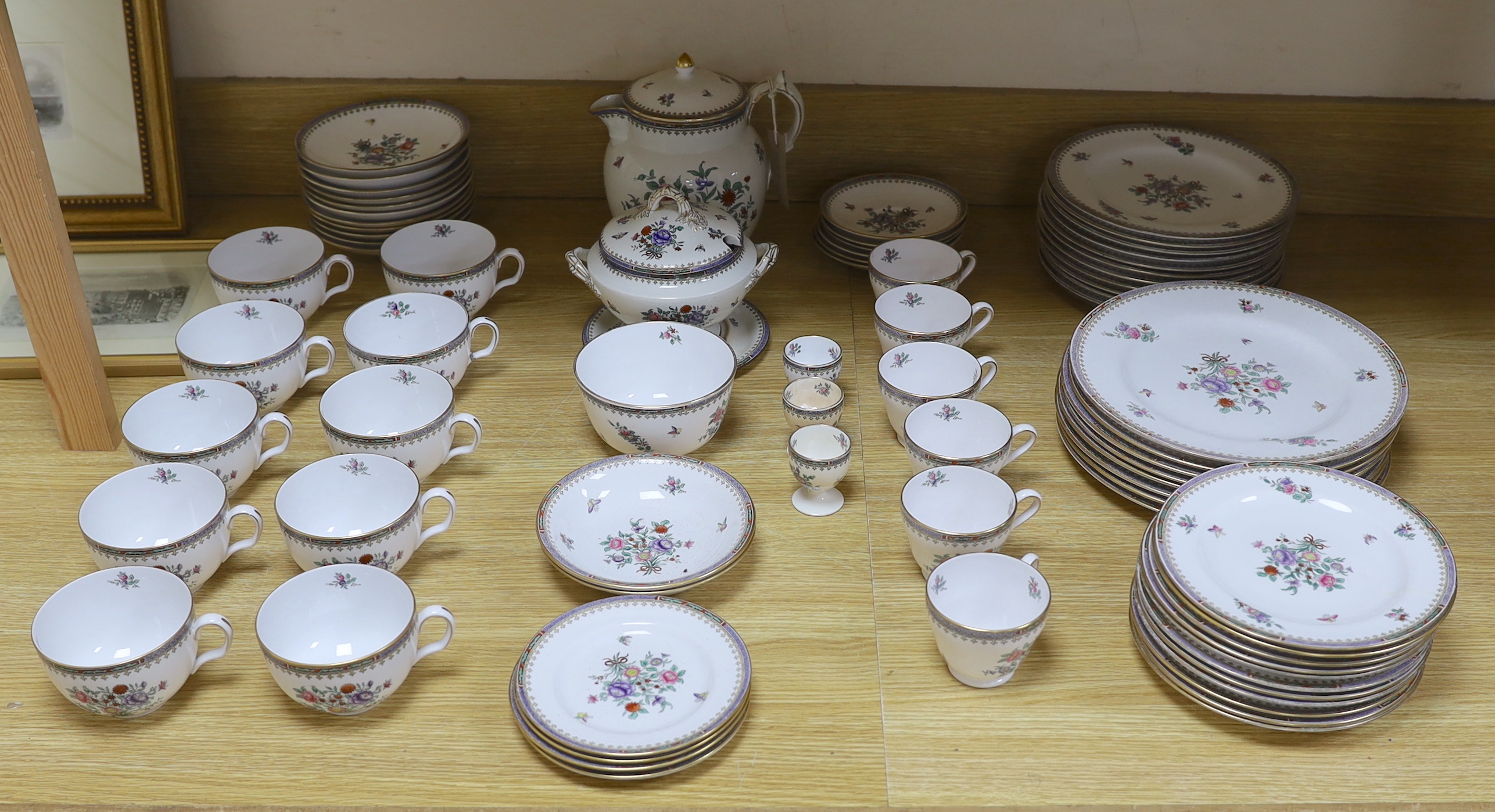 A T. Goode & Co. Spode floral painted service